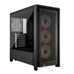 CORSAIR FRAME 4000D RS ARGB3xRS120 ARGB fans, 360mm rad170mm cooler, 430mm GPU, ATX, Black