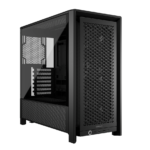 CORSAIR FRAME 4000D RS Case3xRS120 fans, 360mm radiator170mm cooler, 430mm GPU, ATX, Black