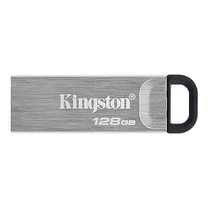 Kingston FD 128GB USB3.2 DTKNDataTraveler KysonStylish Capless Metal Case,r/w:200/60MBs Kingston FD 128GB USB3.2 DTKNDataTraveler KysonStylish Capless Metal Case,r/w:200/60MBs - Image 1