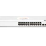 Aruba Instant On 1830 24G 2SFP2 SFP 1GbE, 1000 Mb latency < 2.80 ?Sec;Throughput-38.68 Mpps,52Gps