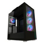 LC-Power Case Gaming 808B Midi-ATX, black, HD Audio, 4x 120mm ARGB fan, 1x USB-C