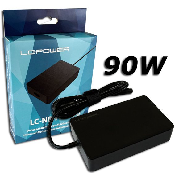 LC-Power Notebook Adaptor 90WUniversal with 10 Adaptors LC-Power Notebook Adaptor 90WUniversal with 10 Adaptors - Image 1