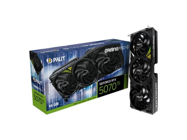 PALIT VGA 5070 Ti GamingPro-S 16GB GDDR7, 256-bit, 3x DP, 1x HDMI PALIT VGA 5070 Ti GamingPro-S 16GB GDDR7, 256-bit, 3x DP, 1x HDMI - Image 1