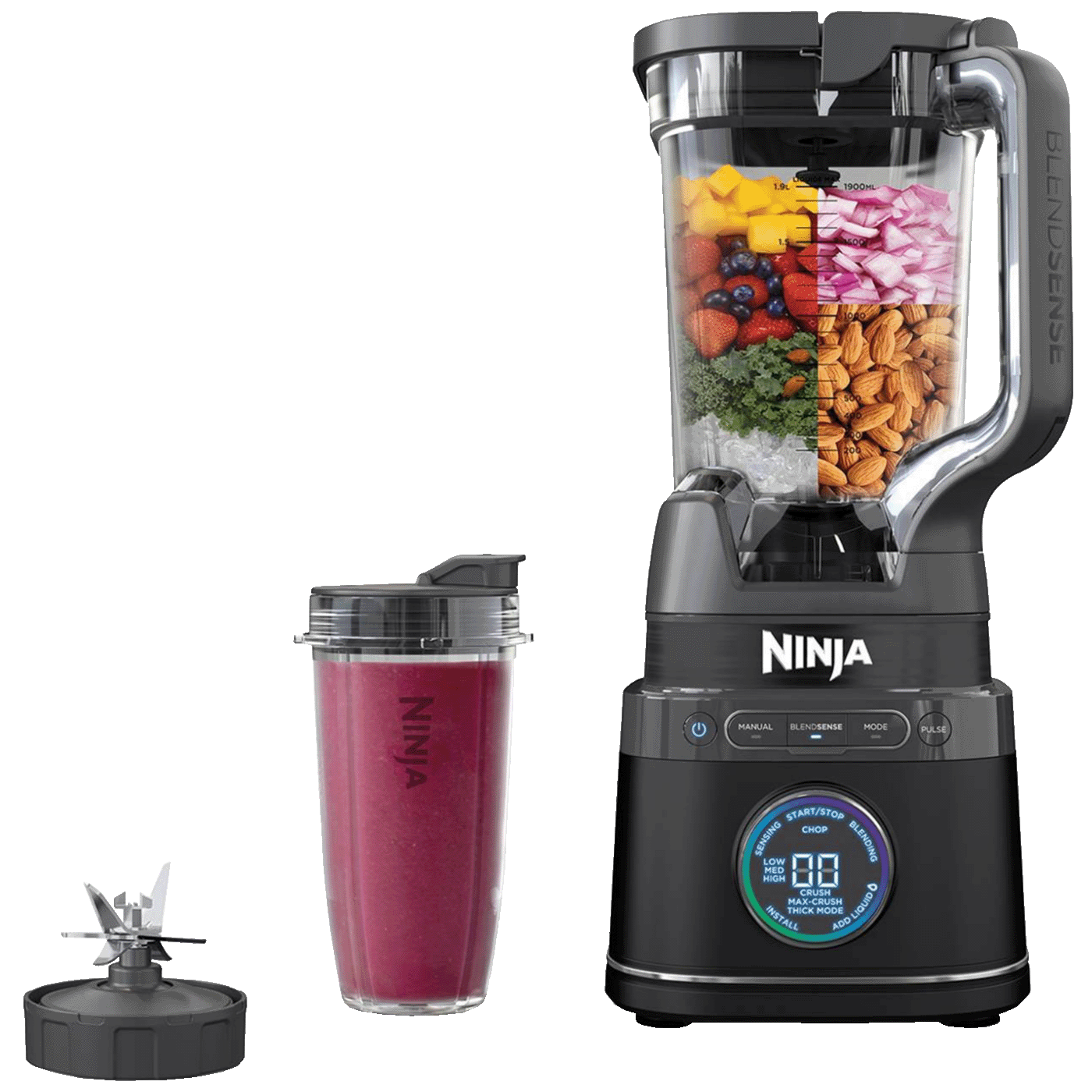 Ninja Blender, 2.1 lit./ 2 x 700ml., 1200W, Detect Power Pro - TB301EU Ninja Blender, 2.1 lit./ 2 x 700ml., 1200W, Detect Power Pro - TB301EU - Image 1