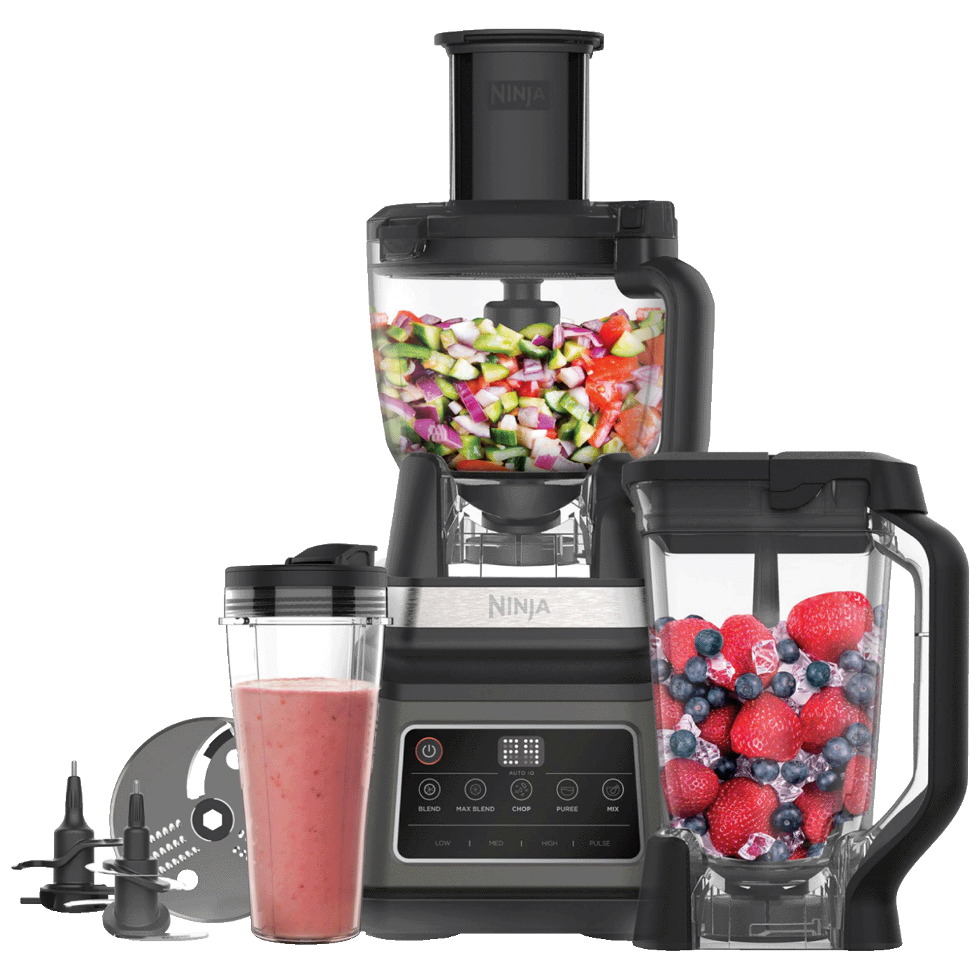 Ninja Blender, 3u1, 2.1 lit./1.8 lit./700ml., 1200W, Auto-iQ - BN800EU Ninja Blender, 3u1, 2.1 lit./1.8 lit./700ml., 1200W, Auto-iQ - BN800EU - Image 1