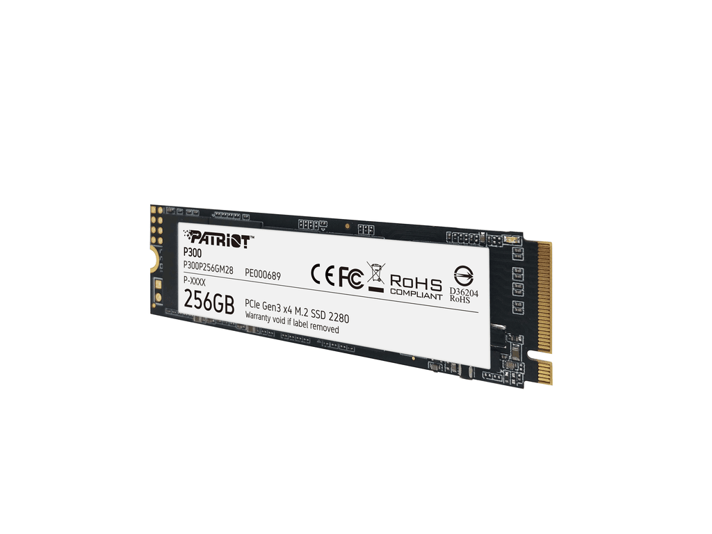 Patriot SSD 256GB M.2;P300 M.2 PCIe Gen 3 x4up to R/W : 1700/1100MB/s Patriot SSD 256GB M.2;P300 M.2 PCIe Gen 3 x4up to R/W : 1700/1100MB/s - Image 1