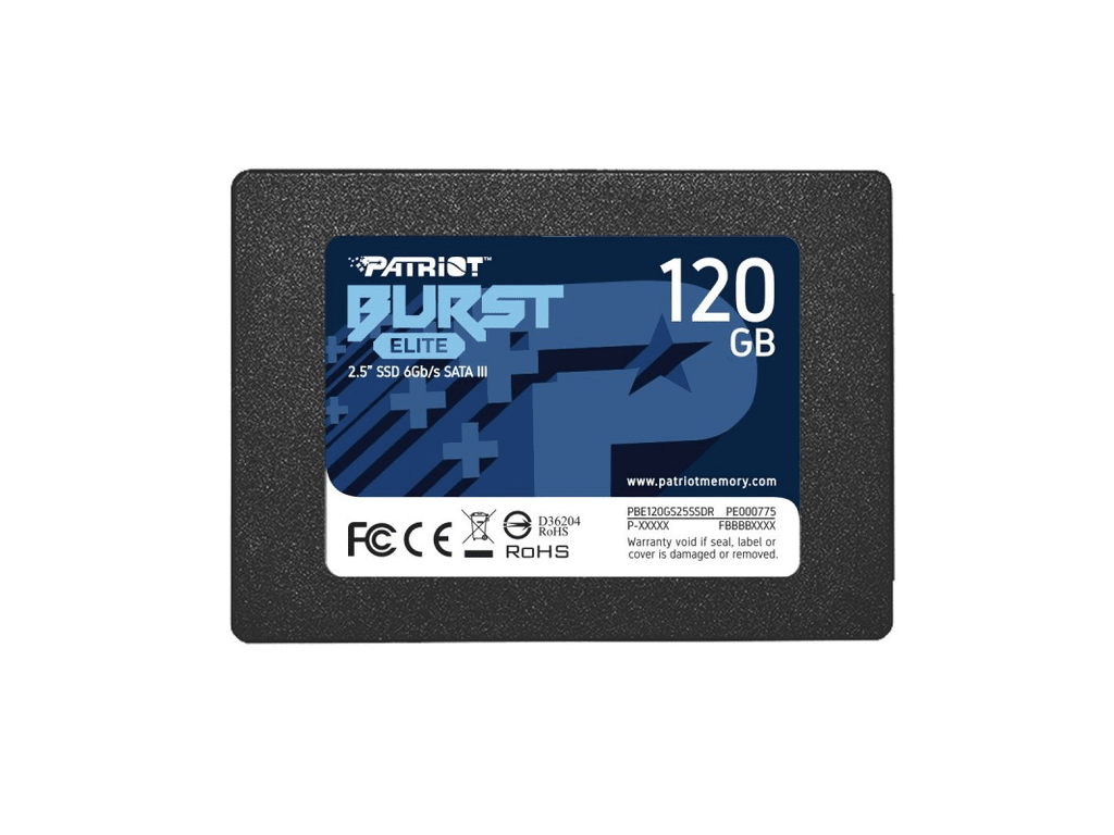 Patriot SSD 120GB 2.5'';SATA3, Burst Elite;up to R/W : 450/320MB/s; Patriot SSD 120GB 2.5'';SATA3, Burst Elite;up to R/W : 450/320MB/s; - Image 1