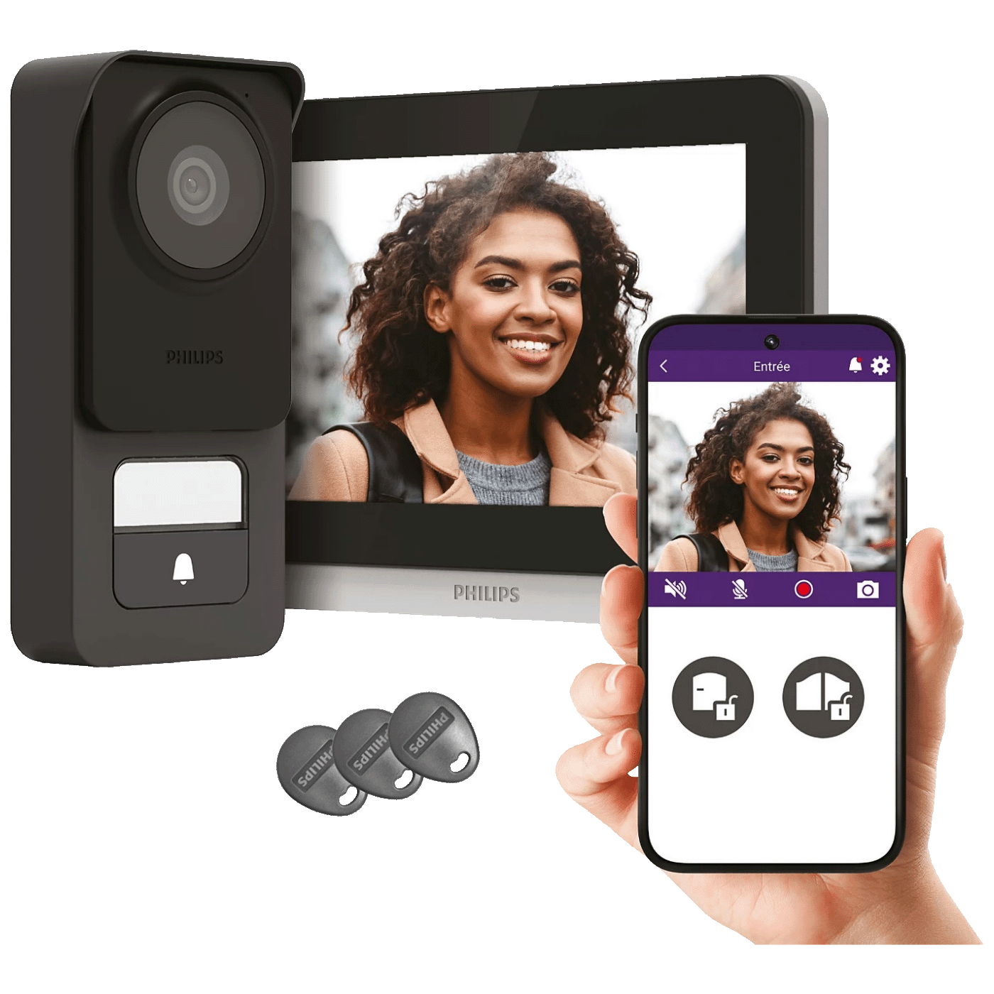 Philips Video interfon7", set, WelcomeEye Connect 3 Philips Video interfon7", set, WelcomeEye Connect 3 - Image 1