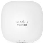 Aruba Instant ON AP22; Wi-Fi 65 GHz 802.11ax 2x2, 1.2 Gbps;2.4 GHz 802.11ax 2x2 574 Mbps
