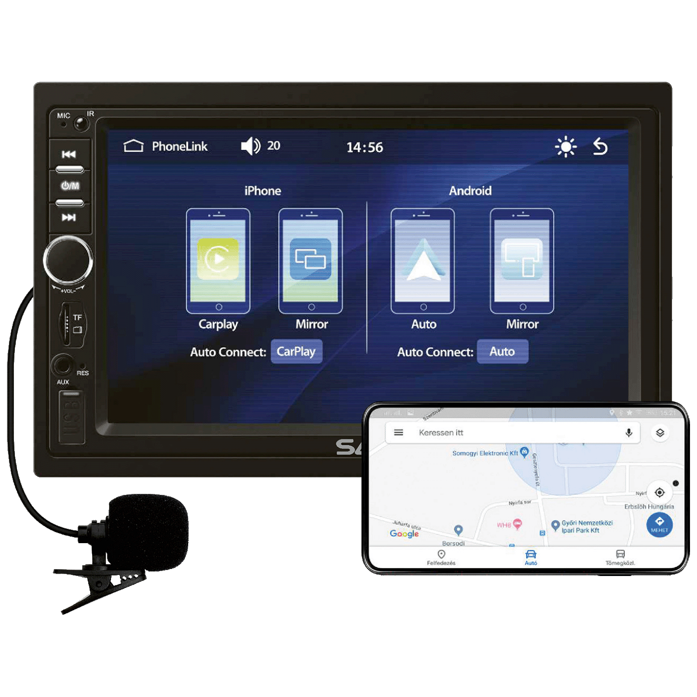 SAL Auto radio, 4 x 45W, 7" LCD Display, BT, USB, microSD - VBX910 SAL Auto radio, 4 x 45W, 7" LCD Display, BT, USB, microSD - VBX910 - Image 1