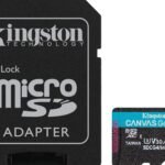 Kingston microSD 64GBCanvasGoPlus, Gen4r/w:200MB/s/160MB/s,with adapter
