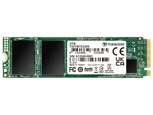 Transcend SSD 2TB M.2 NVMePCIe Gen3 x4,3,500/2900 MB/s Transcend SSD 2TB M.2 NVMePCIe Gen3 x4,3,500/2900 MB/s - Image 1