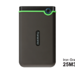 Transcend HDD 2TB StoreJet M3Portable,USB 3.1,anti-shock,Iron Gray