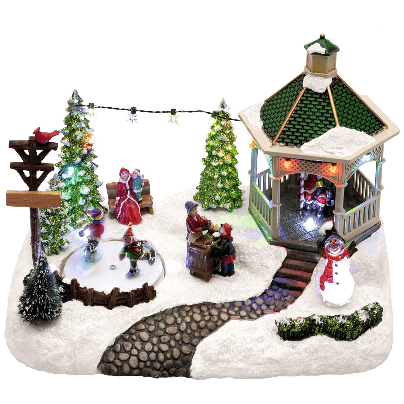 home Dekorativna LED rasvjeta,  diorama, klizalište sa djecom - DRM 11 - Image 1