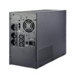 UPS GEMBIRD EG-UPS-PS3000-02, 3000 VA pure sine wave UPS, LCD display, 3 x Schuko + 3 x C13 outputs, USB, black - Image 2
