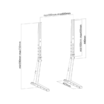 Stalak/Nogare za TV VESA GEMBIRD TVS-D70F-01 black, 37" - 70" - Image 4