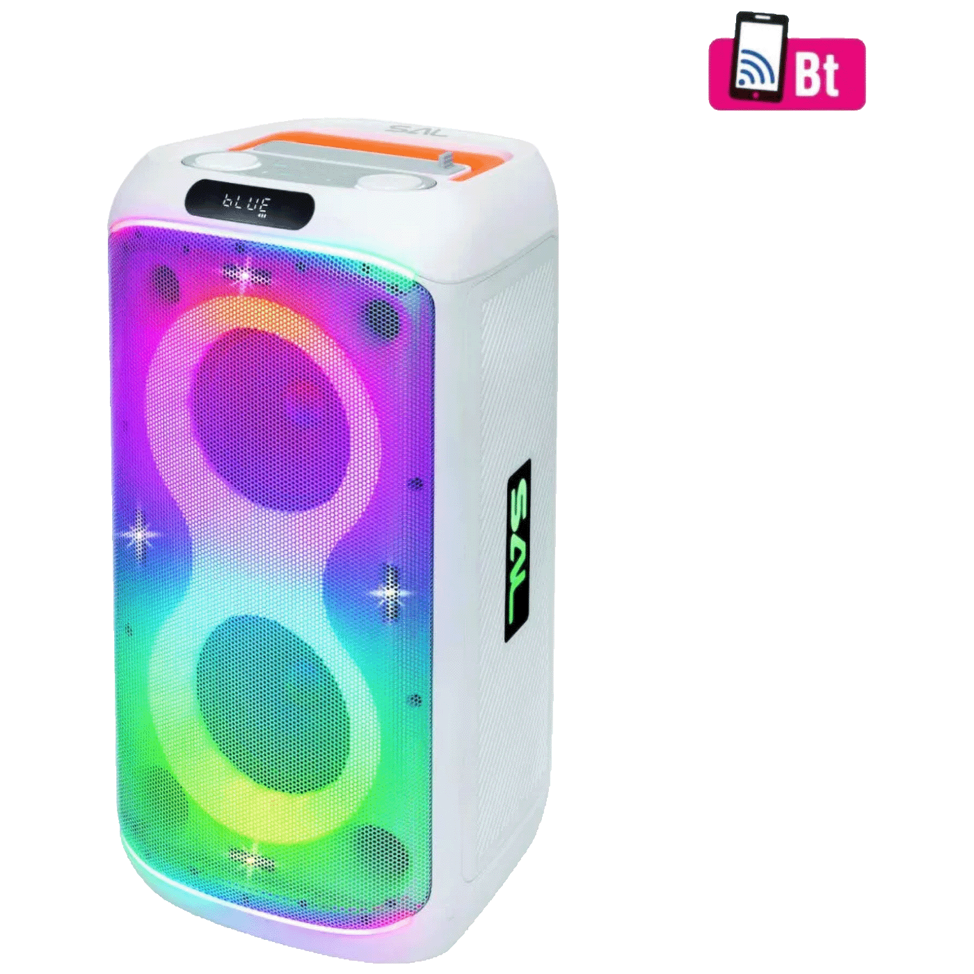 SAL Zvučnik bežični sa mikrofonom, Bluetooth, LED efekti, 60W - PAR216WH SAL Zvučnik bežični sa mikrofonom, Bluetooth, LED efekti, 60W - PAR216WH - Image 1