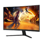 MONITOR AOC Gaming CQ32G4VE Curved 31.5” FAST VA, 16:9, 2560x1440, 180Hz, 0.5ms, 300 cd/m2, 3500:1, Audio, HDMI, DP, Tilt, Black-Red, VESA 3y