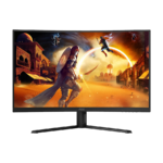 MONITOR AOC Gaming CQ32G4VE Curved 31.5” FAST VA, 16:9, 2560x1440, 180Hz, 0.5ms, 300 cd/m2, 3500:1, Audio, HDMI, DP, Tilt, Black-Red, VESA 3y - Image 2