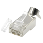 Konektor 10 komada GEMBIRD LC-PTF7-01/10, Shielded modular CAT7, pass-through type plug 15u" gold, plated - Image 5