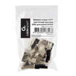 Konektor 10 komada GEMBIRD LC-PTF7-01/10, Shielded modular CAT7, pass-through type plug 15u" gold, plated - Image 7