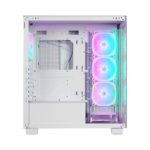 Kućište gaming RAMPAGE HYDRA V1 WHITE Type-C+USB3.0+USB2.0 4*ARGB Fan+Hub E-ATX Exclusive Gaming, 39923 - Image 4