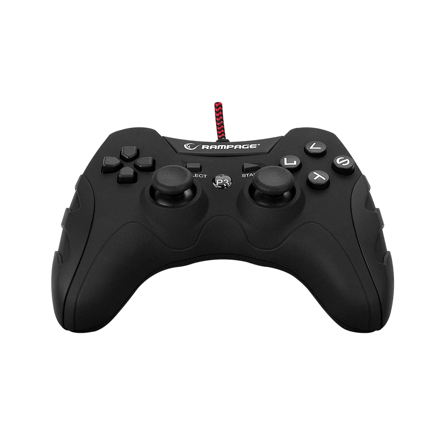 0142628_game-pad-gaming-rampage-pulse-wave-ps3pc-x-input-siyah-usb-18m-joypad-40718 Game Pad gaming RAMPAGE Pulse Wave PS3/PC X INPUT Siyah USB 1.8m Joypad, 40718 - Image 1