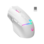 Miš gaming RAMPAGE DROP M3 V2 24000 DPI 3311 Sensor White RGB Rechargeable Wireless 80 Million Huano Switch Gaming Mouse, 42562