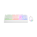 Tastatura + miš gaming RAMPAGE KM-RX7 Fortuna V2 Rainbow Lighting USB White Gaming Combo Us Layout English Gaming Keyboard 12800 DPI Mouse, 42578 - Image 4