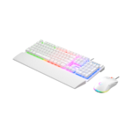 Tastatura + miš gaming RAMPAGE KM-RX7 Fortuna V2 Rainbow Lighting USB White Gaming Combo Us Layout English Gaming Keyboard 12800 DPI Mouse, 42578 - Image 5