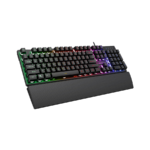 Tastatura + miš gaming RAMPAGE KM-RX7 FORTUNA V2 Rainbow Backlit USB Black Gaming Combo US Layout English Gaming Keyboard 12800 dpi Mouse, 42577 - Image 2