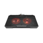 Postolje za notebook gaming Rampage AD-RC12 GAMEZONE Black 2 Fan 2 USB RGB Illuminated 15"-17" Notebook Cooler Stand, 36323 - Image 2