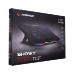 Postolje za notebook gaming Rampage AD-RC8 SHOWY Black 180mm Fan 15-17" RGB Light Notebook Cooling Stand, 33450 - Image 7