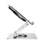 Postolje za notebook riser stand preklopivi rotirajuci, Addison AD-RC35 Adjustable Metal Laptop Stand with 360 Degree Rotating Fan and RGB Light, 3963 - Image 5