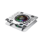 Postolje za notebook riser stand preklopivi rotirajuci, Addison AD-RC35 Adjustable Metal Laptop Stand with 360 Degree Rotating Fan and RGB Light, 3963 - Image 7