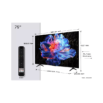 TCL 75"V6C 4K TV Google OS HDR10 HVA Panel Motion Clarity Dolby Audio; AiPQ Processor; - Image 2
