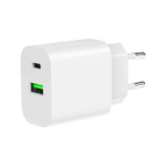 USB punjač 1xType-C + 1xUSB-A fast charger, 20W, white GEMBIRD, TA-UC-PDQC20-01-W - Image 4