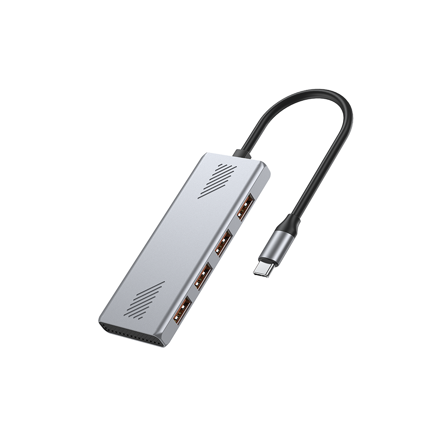 0143233_usb-hub-gembird-type-c-to-4-port-usb-32-gen-2-uhb-cm-u310-a4-01 USB HUB GEMBIRD Type-C to 4-port USB 3.2 (Gen 2) UHB-CM-U310-A4-01 - Image 1