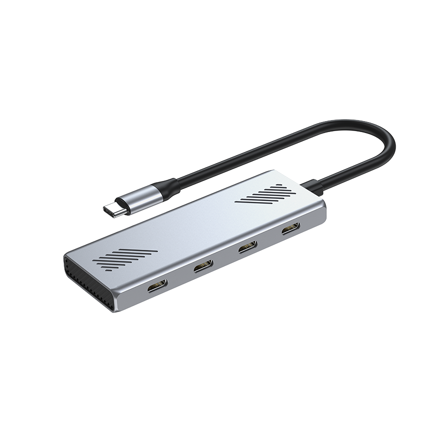 0143236_usb-hub-gembird-type-c-to-type-c-4-port-usb-c-32-gen-2-type-c-hub-uhb-cm-u310-c4-01 USB HUB GEMBIRD Type-C to Type-C, 4-port USB-C 3.2 (Gen 2) Type-C hub, UHB-CM-U310-C4-01 - Image 1