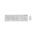 Tastatura + miš wireless GEMBIRD KBS-WMS-01-W, Silent key Pro Business desktop set, white, US layout