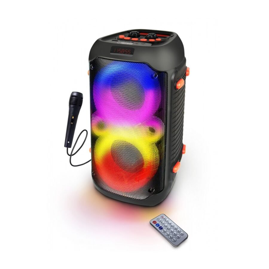 01-1 ESPERANZA MusicBox Party RGB ILLUMINATED BT SPEAKER FM KARAOKE SINGER, EP156 - Image 1