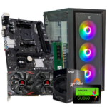 GNC GAMER SUPER SONIC AMD Ryzen 5 5500, A520, RX 580 8 GB, 16GB DDR4, SSD 480GB, PSU 550W, kućište gaming
