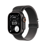 Apple Watch Ultra 3 49mm Black Titanium Case Milanese Loop M MF1Q4AF/A