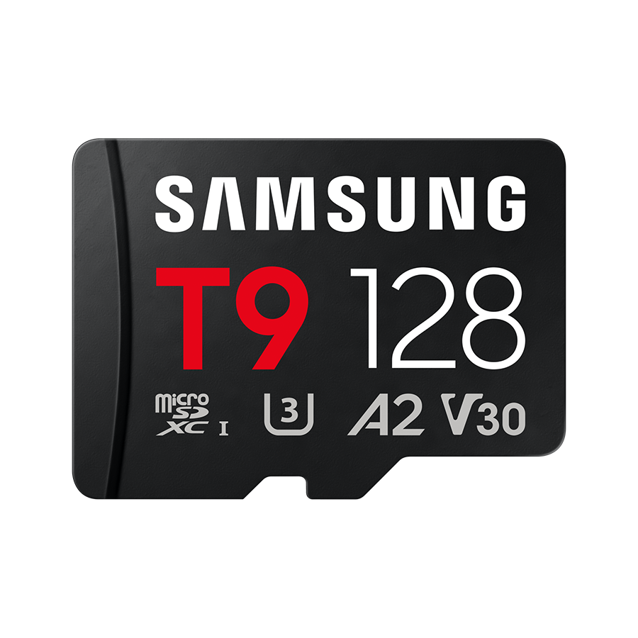 01-38 Micro SD card Samsung 128GB T9 200MB/s Read,130MB/s Write MB-MH128T/WW - Image 1
