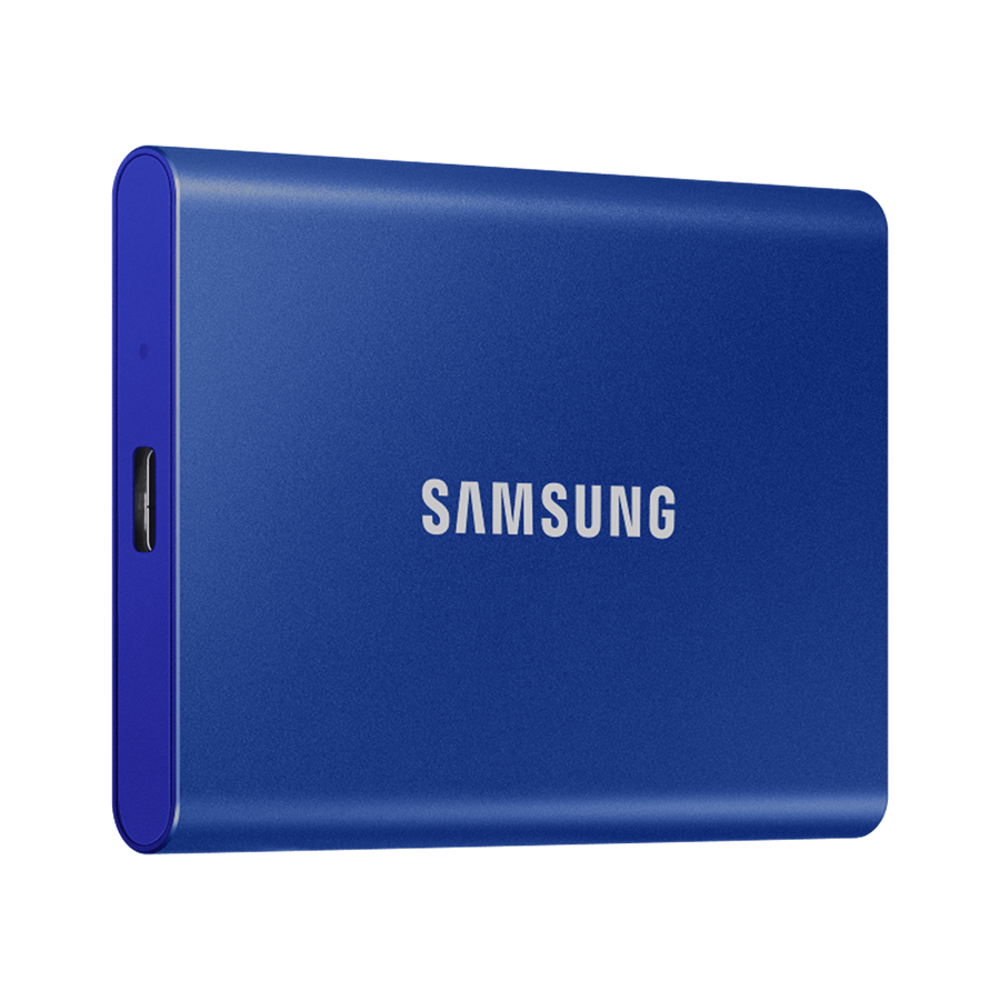 01-42 EXT.SSD SAMSUNG Portable T7 1TB USB 3.2 Gen 2 Sequential Read/Write : Up to 1,050MB/sec /Up to 1,000 MB/sec/Plava/MU-PC1T0H/WW - Image 1