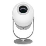 Projektor EVEREST PJ09 White Mini Portable 1280*720P 4500 Lumens 150 ANSIL Android 9.0 Screen Mirroring Metal Tripod HD Projector, 40629 - Image 2