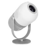 Projektor EVEREST PJ09 White Mini Portable 1280*720P 4500 Lumens 150 ANSIL Android 9.0 Screen Mirroring Metal Tripod HD Projector, 40629 - Image 3