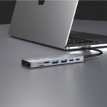 Docking station S-link SW-U707 USB adapter Type-C 7 in 1 2*USB 3.0, 1*Type-C 3.1, 1*PD, 1* HDMI 4K60HZ, SD and TF Type C Hub Adapter, 41651 - Image 6