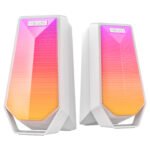 Zvučnici 2.0 gaming Mikado MD-188 2.0 5W*2 Bluetooth White RGB illuminated USB cable USB 5V 5V speaker speaker, 41682 - Image 3
