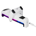 Charging Station gaming RAMPAGE RP-PS5 S RGB Lighted Headphone Stand with PlayStation 5 Slim Compatible Fast Charging Station, 41985 - Image 3
